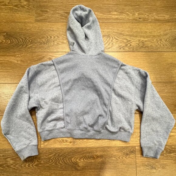 Nike Dri-Fit Cropped Training Hooded Sweatshirt, Blue, Sz M, Athletic, Workout - Picture 12 of 12